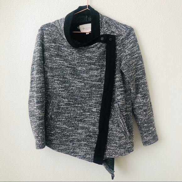 Two by Vince Camuto asymmetrical moto zip jacket - Picture 1 of 4